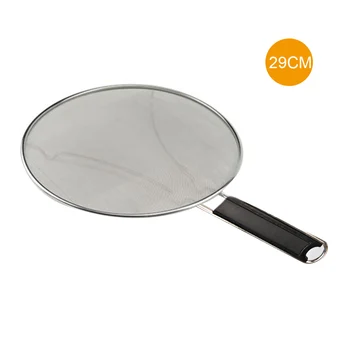 

Home Splatter Screen Shields Grease With Handle Cooking Frying Pan Protects Stove Tops Kitchen Portable Round Ultra Fine Mesh