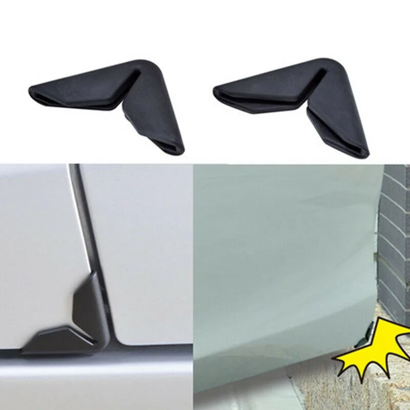 Automobile Car Side Door Edge Corner Guard Protector2PCS Black