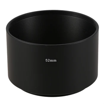 

Camera Filter Screw-in Mount 52mm Metal Tele Lens Hood Shade