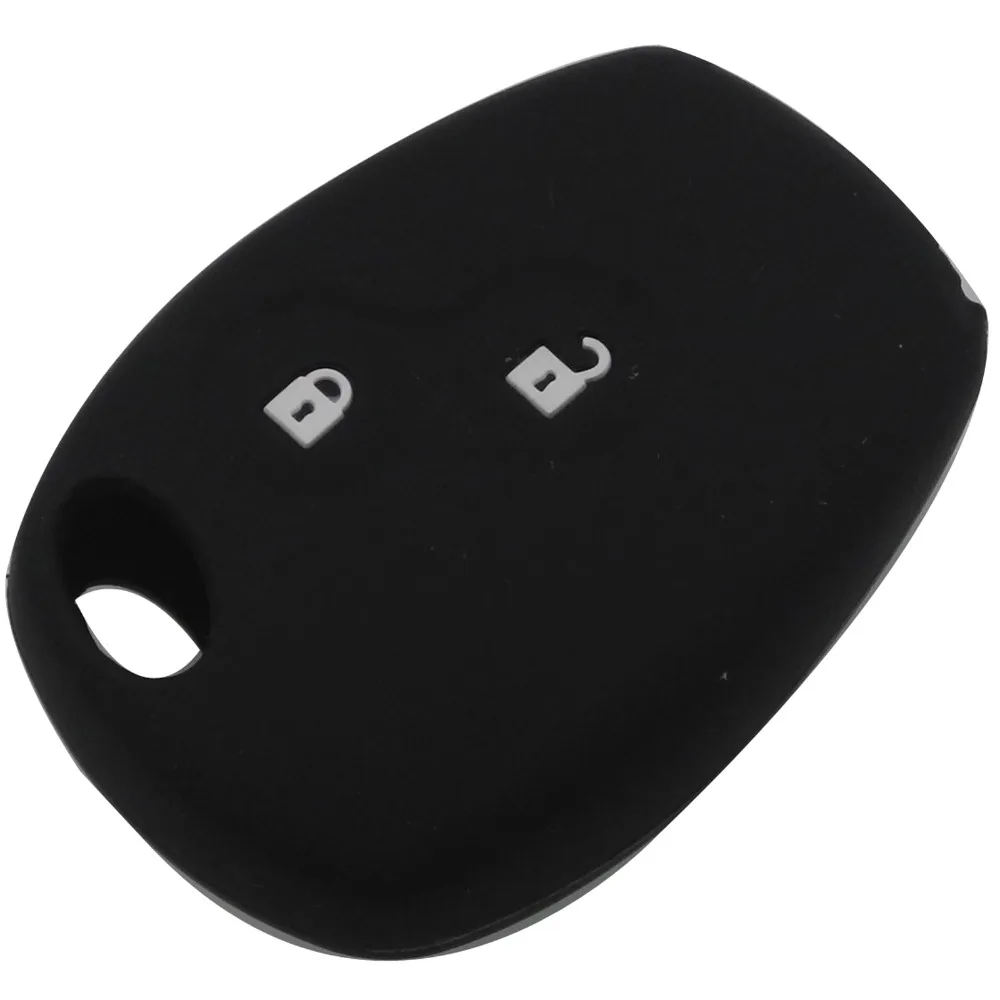 10 шт. силиконовый резиновый чехол для ключей 2 кнопки для Renault Clio Scenic Megane Duster Captur Twingo Modus Автомобильный Дистанционный ключ