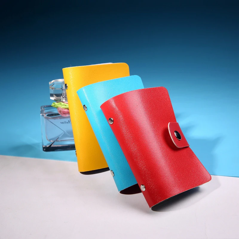 

Fashion PU Leather Card Package Women Function Bank Cards Holder Credit ID Card Bags Men Solid Color Travel Mini Clutch Vover
