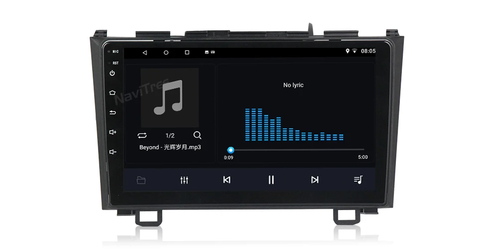 NaviTree 9 дюймов ips 2.5D Android9.0 автомобильный Радио мультимедиа для Honda CRV 2007-2012 автомобильный Авторадио Навигация gps swc Bluetooth FM