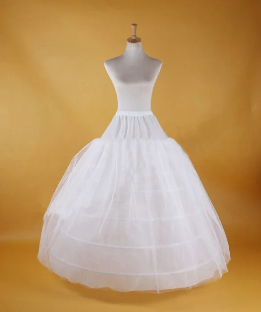 Bridal Hoop Skirt Wedding Petticoat Accessories Crinoline Slip White 8