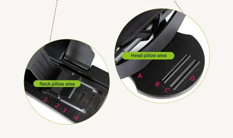 Elástica do Pescoço da Correção do Pescoço do Cuidado da Fixação Cervical da Tração Cervical para a Altura Ajustável do Pescoço Massagem Cervical 19 Massagem cervical elástica do pescoço da correção