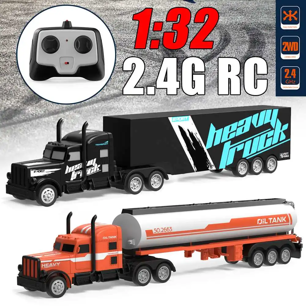 1:32 2,4G RC автомобиль дистанционного управления масляный Танк грузовой контейнер Трактор Игрушки для детей Подарки для детей
