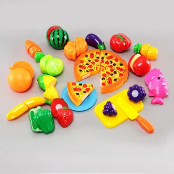 Детский игровой дом игрушки еда игрушка резка фрукты растительная пища ролевые игры Детский Комплект кухонных игрушек - Цвет: 23 PCS