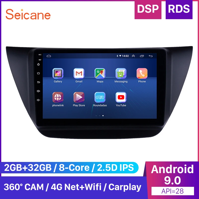 Автомобильный мультимедийный плеер Seicane 2DIN Android 8 1 GPS для Mitsubishi lancer ix 2006 2008 2009 2010 9