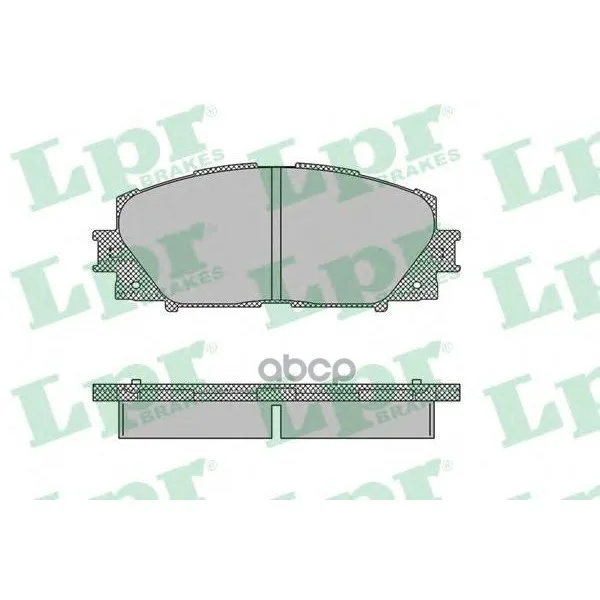 Колодки Тормозные Toyota Yaris 06-(Япония) Без Абс Передние Lpr 05p1333 Lpr арт. 05P1333