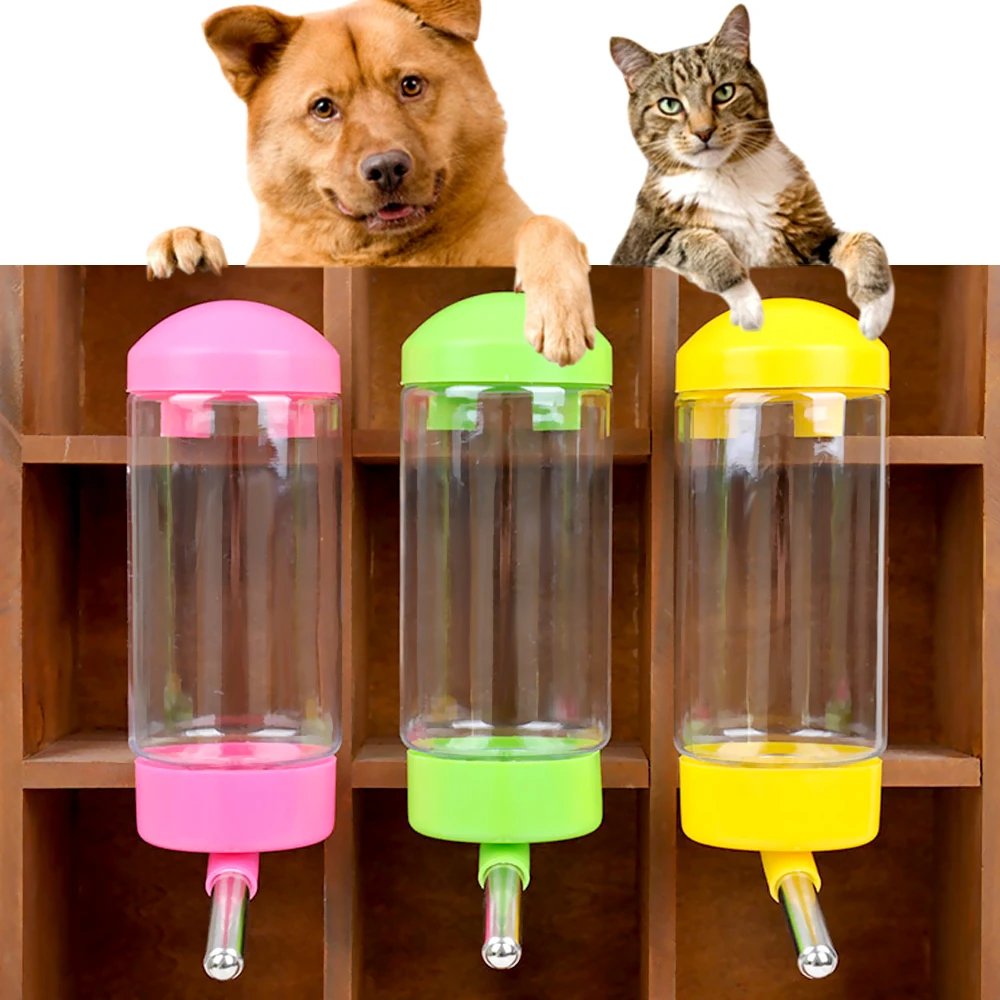 

Dog Water Bottle Automatic Leak-proof Convenient Hanging Dispenser Feeder Pet Guinea Pig Squirrel Rabbit Drinking Bowl