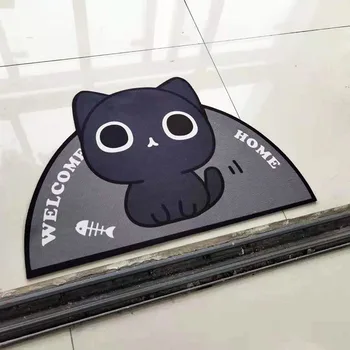 Cartoon Semicircle Welcome Mat 1