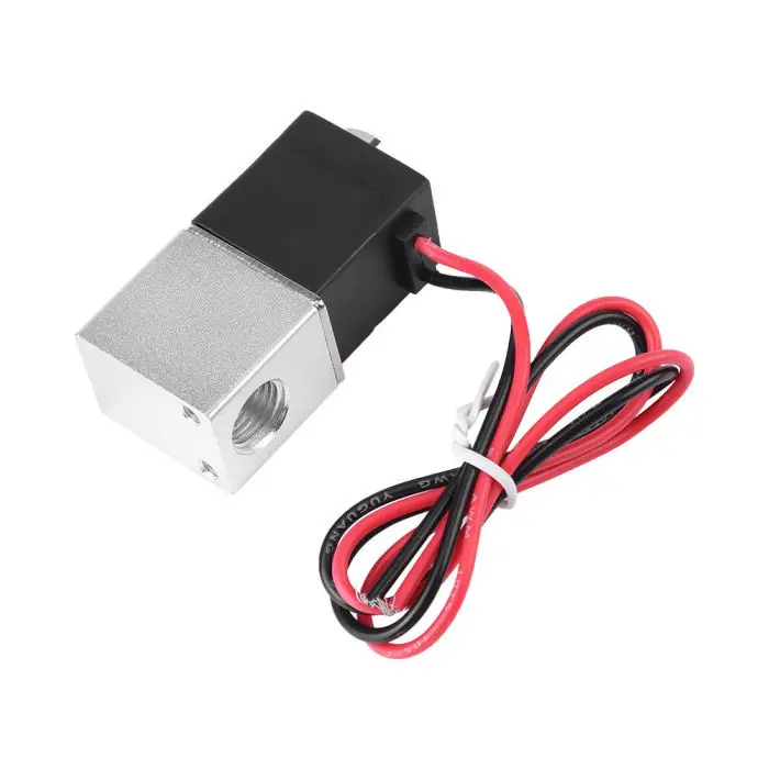 DC12V/DC24V 2 способа нормально закрытый электрический соленоидный воздушный клапан JS22