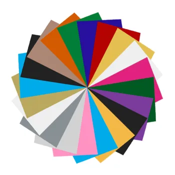 

Heat Transfer Vinyl 20 Pack Assorted Colors 30*40cm Sheets For Iron T-shirts 2020 New
