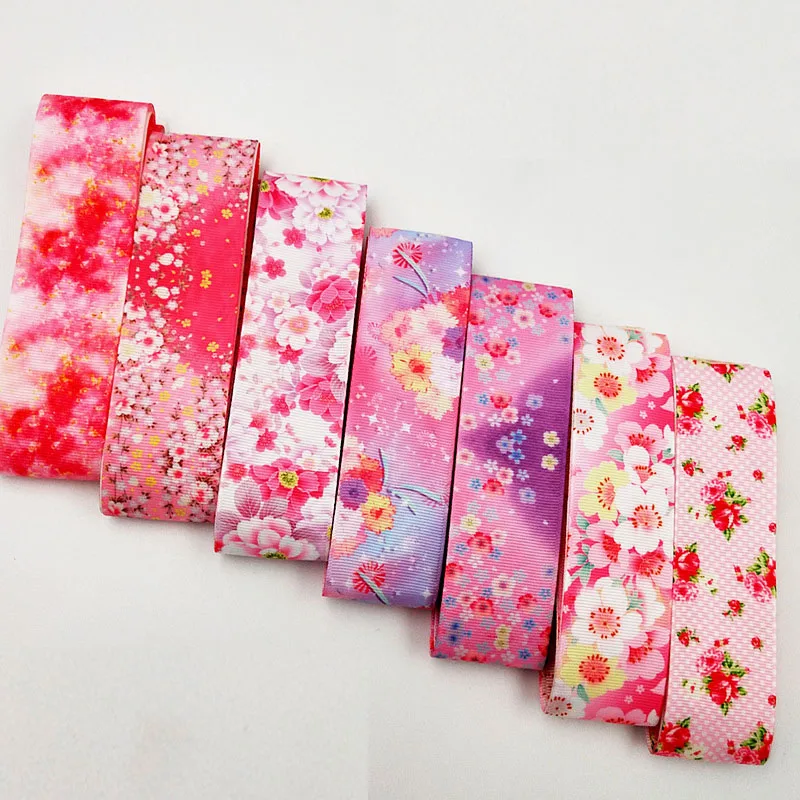 Ribbon Decoration 5Yards/Roll Ribbed ribbon Wedding Decoration Birthday Gift Box Wrapping DIY Handmade Crafts Materials Girl hair ribbon 25/38 mm