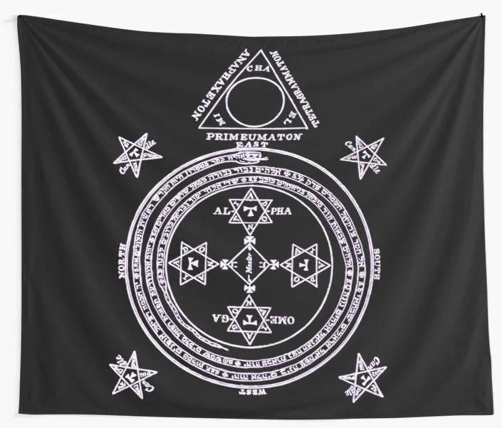 Настенный подвесной гобелен Magical Circle of King Соломон Йога коврик для кемпинга