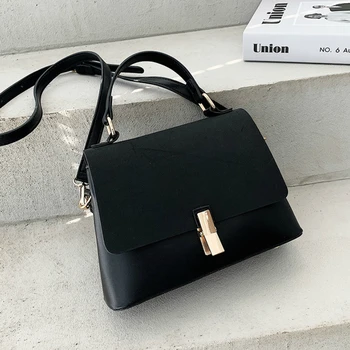 

Suede Leather Black Crossbody Bag for Women 2020 Fashion Sac A Main Female Shoulder Bag Female Handbags and Purses with Scarves