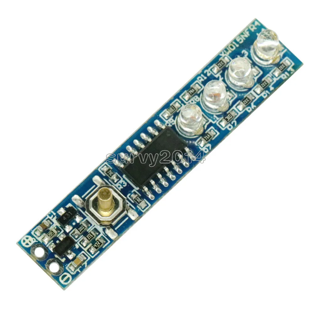 

1S/2S/3S/4S Lithium Battery Capacity Indicator LED Display Board Power Level Indicator For 1/2/3/4pcs 18650 Lithium Battery DIY