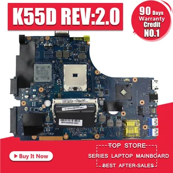 

K55N Motherboard REV:2.0 For Asus K55D K55DR K55DE A55D Laptop motherboard K55N Mainboard K55N Motherboard test 100% OK