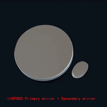 

90mm Spherical Mirror 800mm Focal Length Astronomical Telescope Newtonian Reflection Primary Mirror Group W/ Secondary Mirror