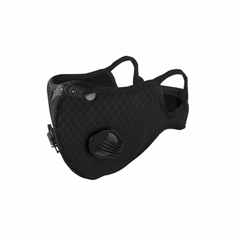 LLDUnisexBlackCottonMouthMaskwithFiltersReusableMaskDustproof