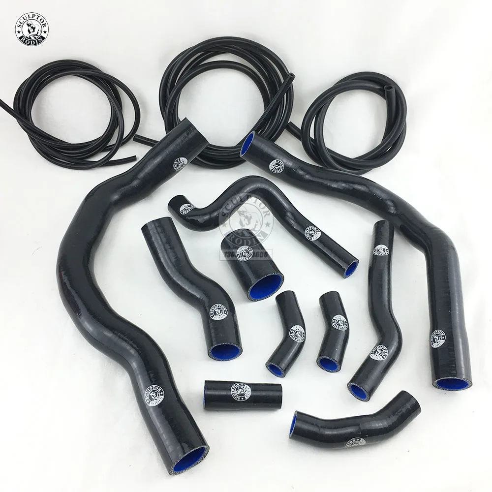 Silicone Radiator Heater Hose Fit + Vacuum Hose Kit  FOR BMW MINI COOPER S R52 R53 01-06  (13Pcs)Red/Blue/Black