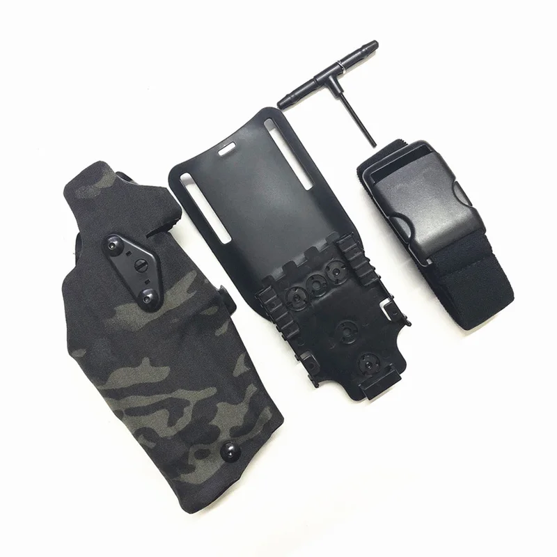 Тактическая кобура для пистолета TMC Glock17/18/19 X300 Light совместимая и QL Mount панельный