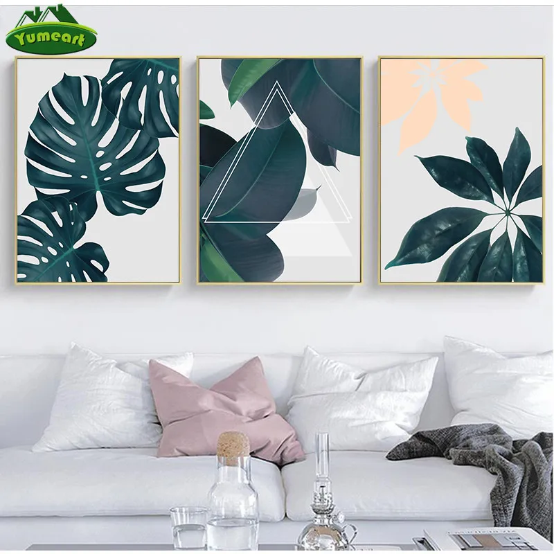 

Wall Pictures For Living Room Leaf Cuadros Picture Nordic Poster Floral Wall Art Canvas Painting Botanical Posters And Prints