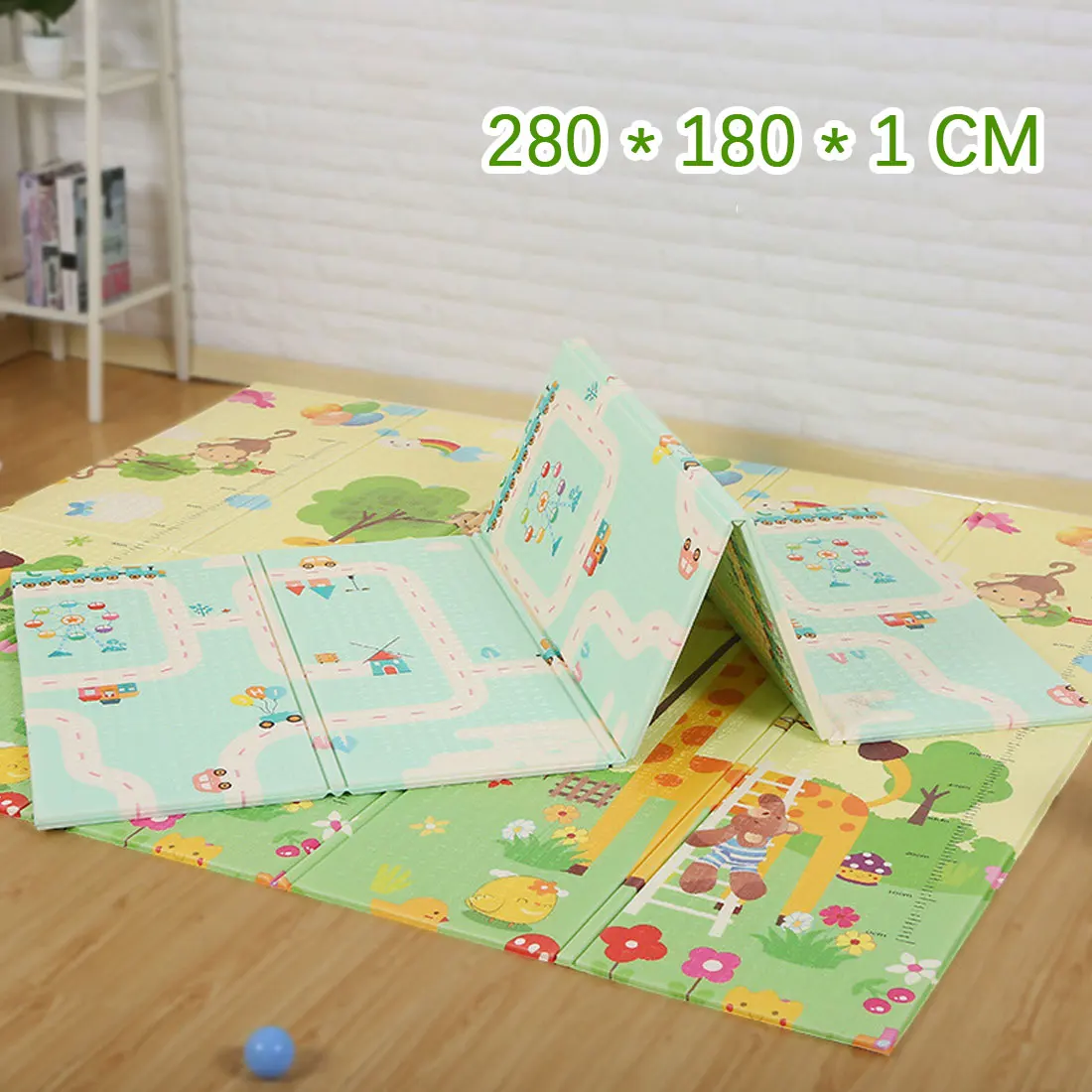 

200x180cm Foldable Cartoon Baby Play Mat Xpe Puzzle Children's Mat Baby Climbing Pad Kids Rug Baby Games Mats Outdoor Camping