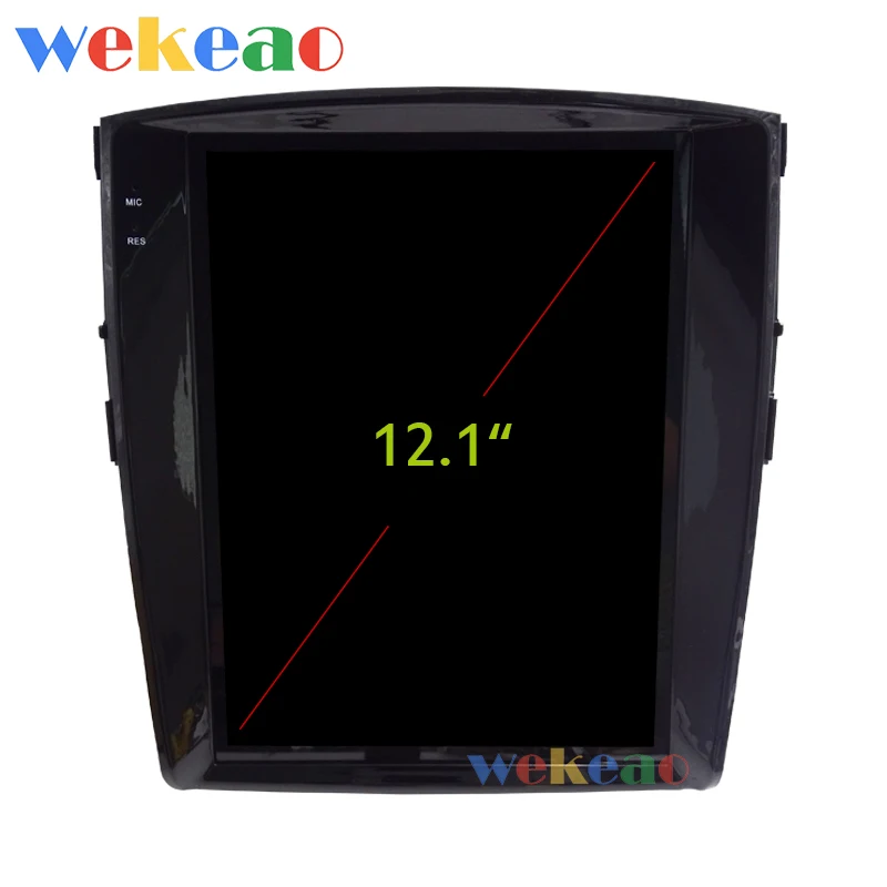 Wekeao вертикальный экран Tesla style 12,1 ''Android 7,1 Автомобильный мультимедийный Dvd навигатор Автомагнитола для Mitsubishi Pajero V93 2006