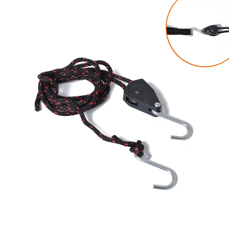 

1Pair Of 1/4 Inches Rope Ratchet 2 Pieces 1 Pack Reflector Grow Light Adjustable Hangers Tools Max 150lbs/68kg Per Pair