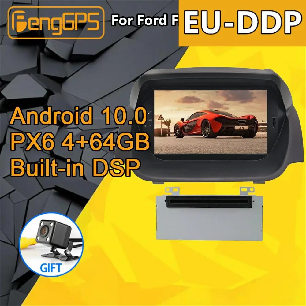Per Ford Fiesta Mk7 2013 - 2016 Autoradio Android Lettore Multimediale Stereo 2 Din Autoradio Dvd Unità Principale Gps Navi