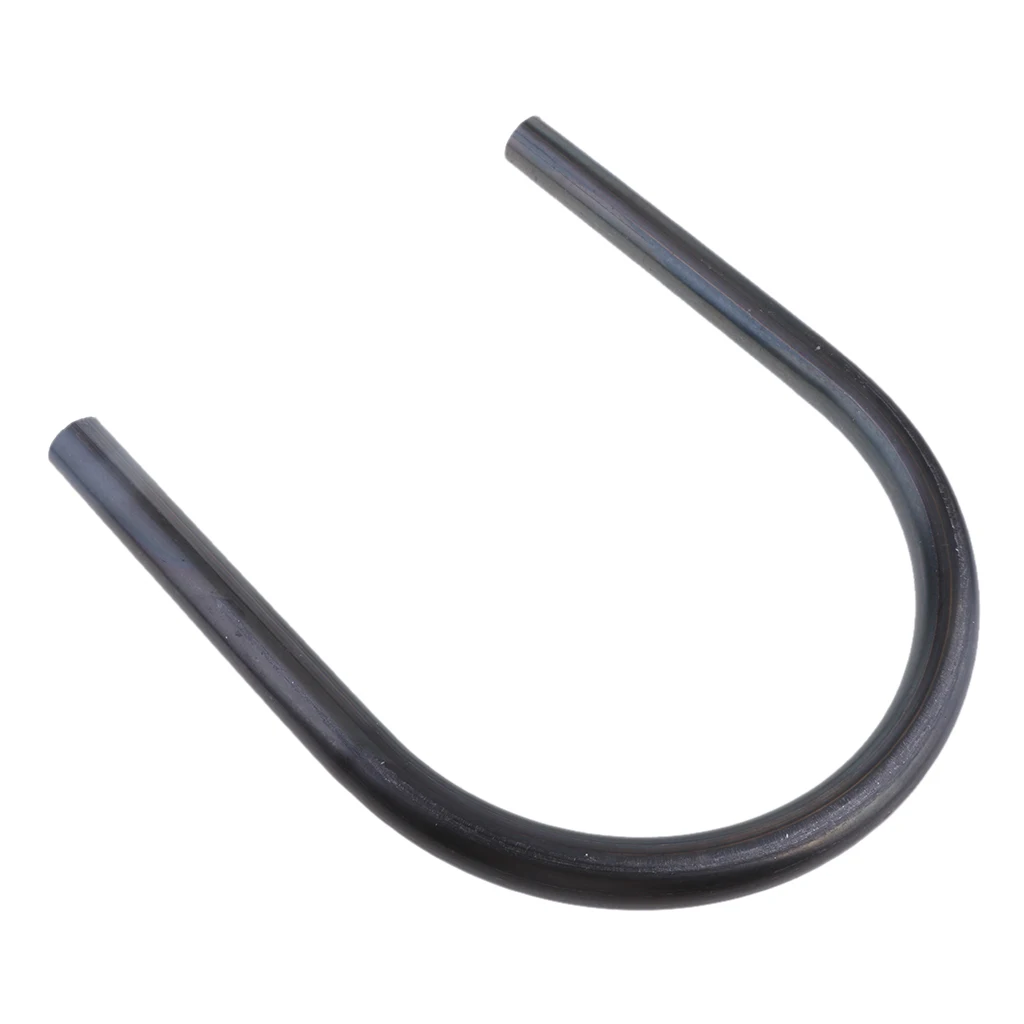Motorcycle Metal Rear Frame Hoop Flat Brat Seat Cushion Loop Armrest for Cafe Racer 210mm 8.3 inch Tubing (Black)