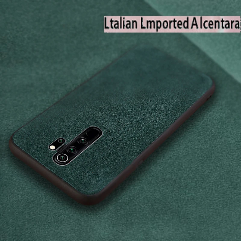 

Fashion Leather case for Redmi Note 8 8pro 8t mi Note 10 pro 9lite CC9 ALCANTARA Full-protection Business Luxury Suede cover man
