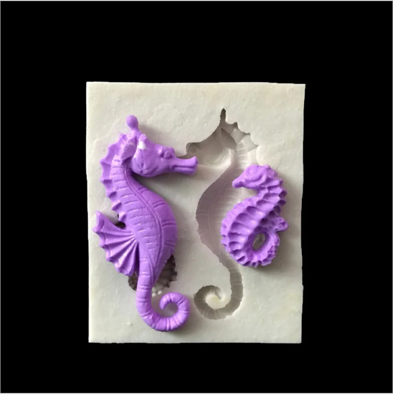 Sea Horse silicone mold fondant cake decorating tools chocolate gumpaste | Дом и сад