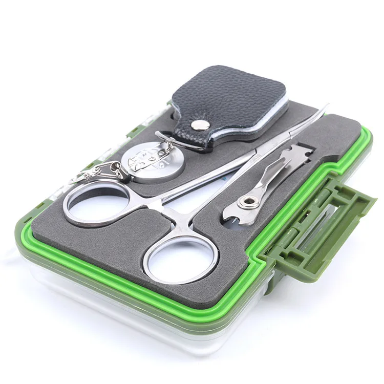 

Fishing Tool Kit zi xian jian Retractable Buckle Knotter Strands Straightening Device Fly Fishing mao gou he