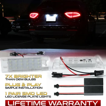 

2Pc For Opel Meriva A B/Insignia/Zafira B Cascada/Corsa D E C/Vectra C/Adam/Astra K J H/Vectra C LED License Number Plate Light