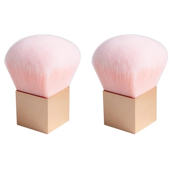 

Mini Soft Nylon Head Nail Brush Square Gold Metal Handle Nail Art Dust Brush Small Angle Clean Nail Manicure Tools