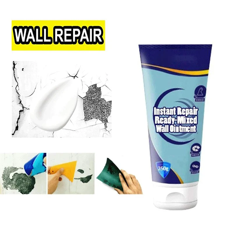 Крем для ремонта трещин на стенах, мазь для ремонта, готовая быстросохнущая легкая мазь для дома WWO66 - Цвет: 250g