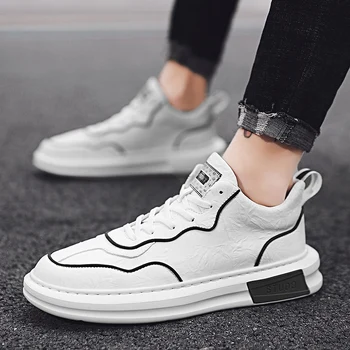

2020 New Casual Shoes Mens Anti Slip Leather Shoes Men Comfortable Fashion Men Sneakers Good Quality Luxury Brand Men Shoes