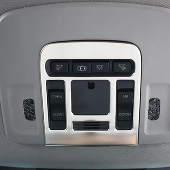 

For toyota camry 2018 2019 XV70 Interior Accessories Car styling Stainless Steel Roof Reading Light Cover Trim