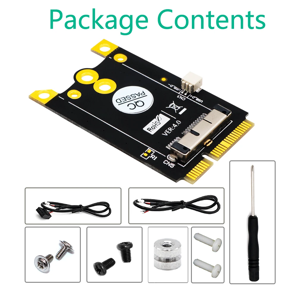 

Upgrade Version Mini PCIe (mPCIe) Converter Adapter Board for Broadcom BCM943602CS BCM94360CD BCM94331 WiFi and Bluetooth Cards
