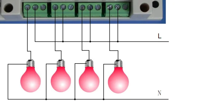 Modbus RTU 4 релейный модуль RS 485 9 V-24 V вход