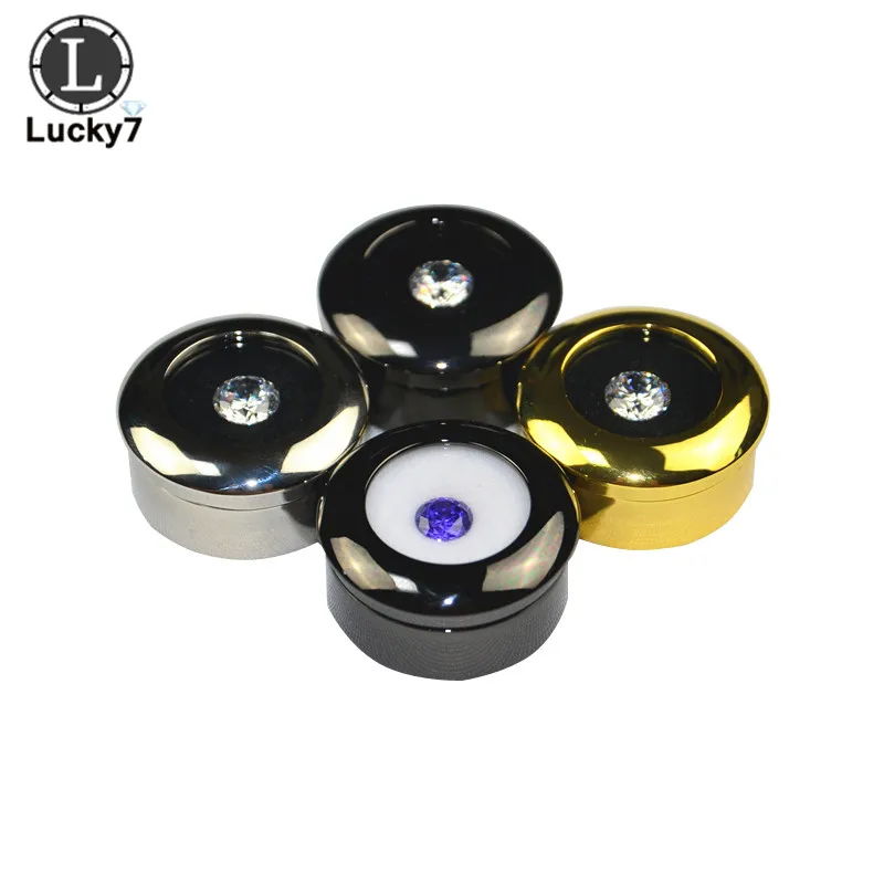 

Newest Round Stainless Steel Diamond Display Box High Quality Metal gemstone Cases Diamond Storage Organizer Gift Box 3*1.7cm