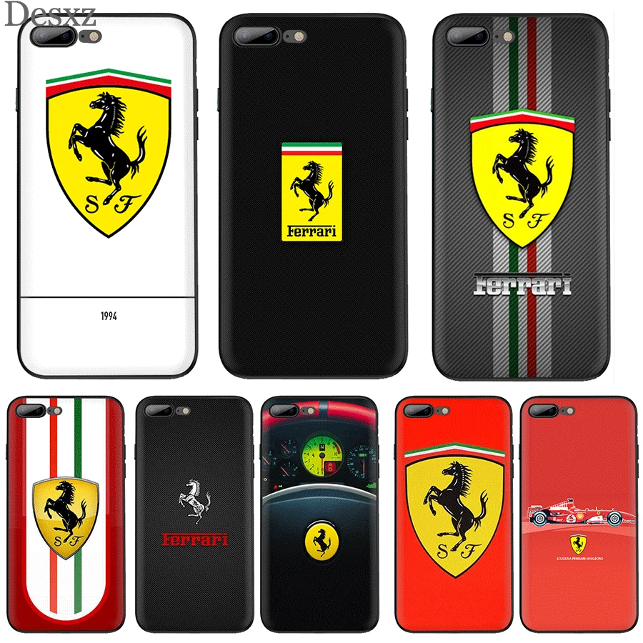 

Mobile Phone Case for iPhone 5 5s SE 6 6s 7 8 Plus iPhone 11 Pro X XR XS Max XR Cover Protection Ferrari car logo