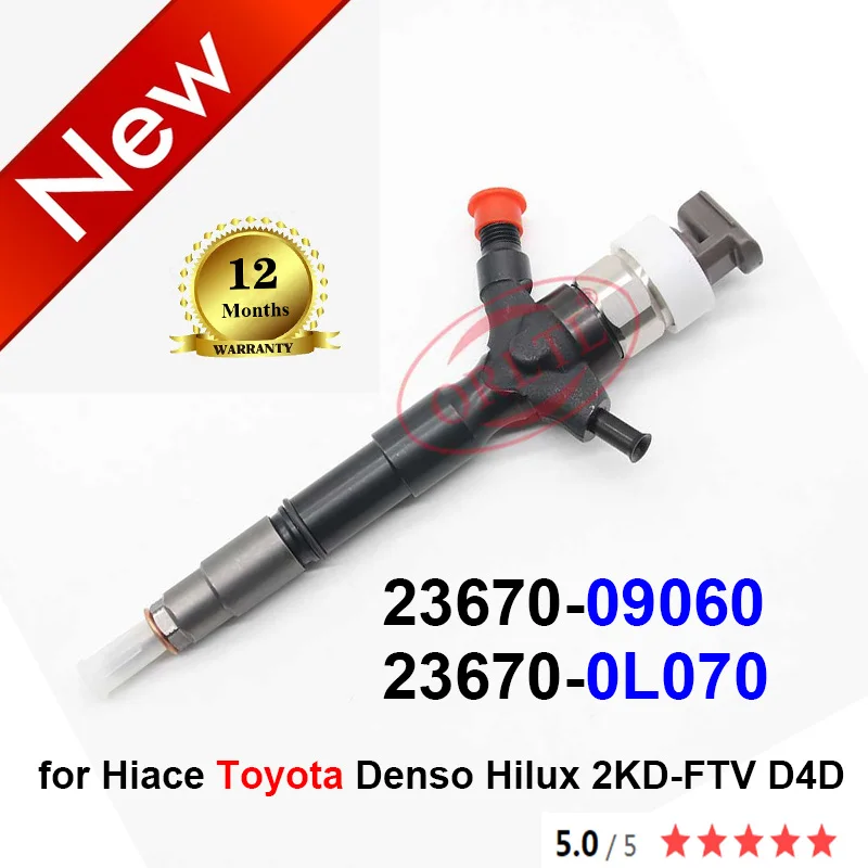 

New Injector 23670-09060 23670-0L070 High Quality Injector 2367009060 236700L070 for Hiace Toyota Denso Hilux 2KD-FTV D4D