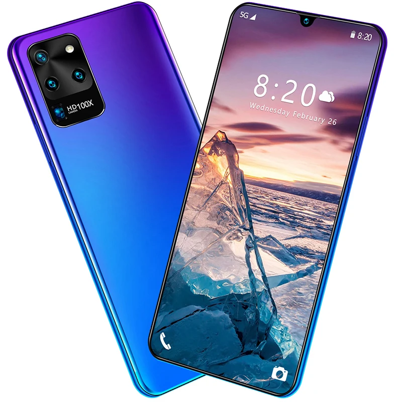 

7.5 Inch mobile phones Smartphone Android 9.0 Smart Phone Face/Fingerprint/Iris Recognition Free Case free shipping