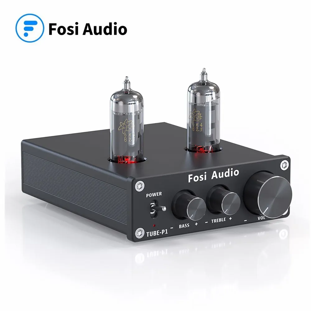 Трубчатый усилитель Fosi Audio P1 HiFi стерео буфер предусилитель 6K4 клапан и вакуум с