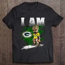 Я Green Bay упаковщик футболки с надписью "groot"