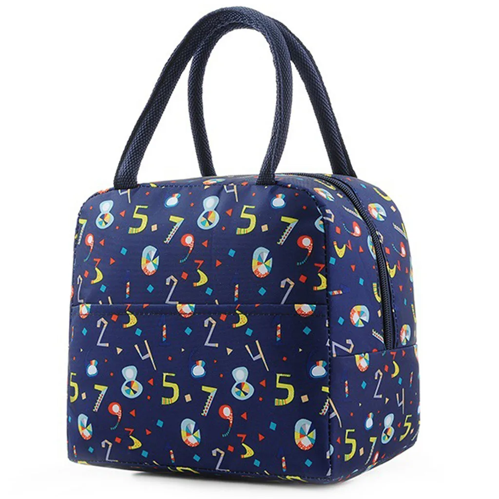 Maison Fabre 1PCs New Fresh Oxford Lunch Bags Insulation Cold Thickened Waterproof  Waterproof  Leisure Bags Cute Tote Bag 904