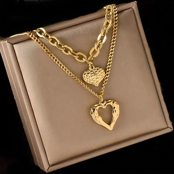 2 Love Uneven Folds Necklace
