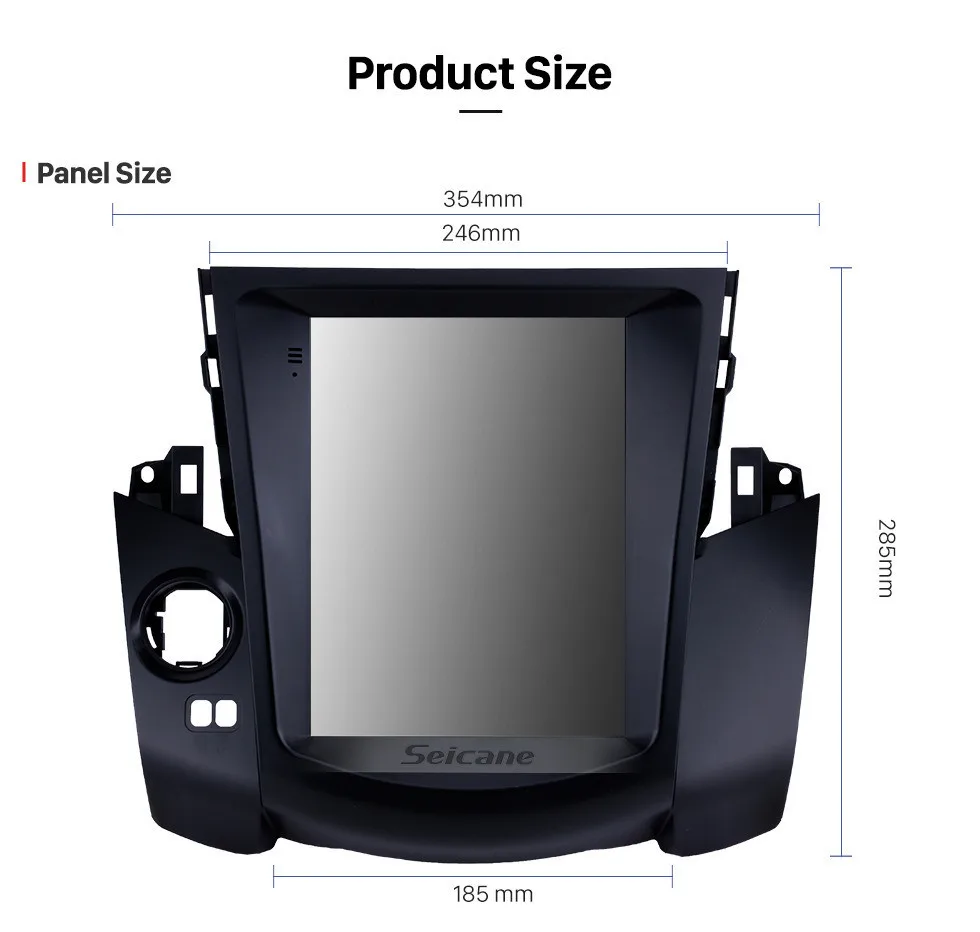 Discount Seicane Android 9.1 Car GPS Navigation for 2008 2009 2010 2011 Toyota RAV4 9.7 inch Radio Unit support Mirror Link DVR OBDII 18